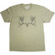 Extinct: Cervalces Scotti T-Shirt - Military Heather (Front) (Show Larger View)